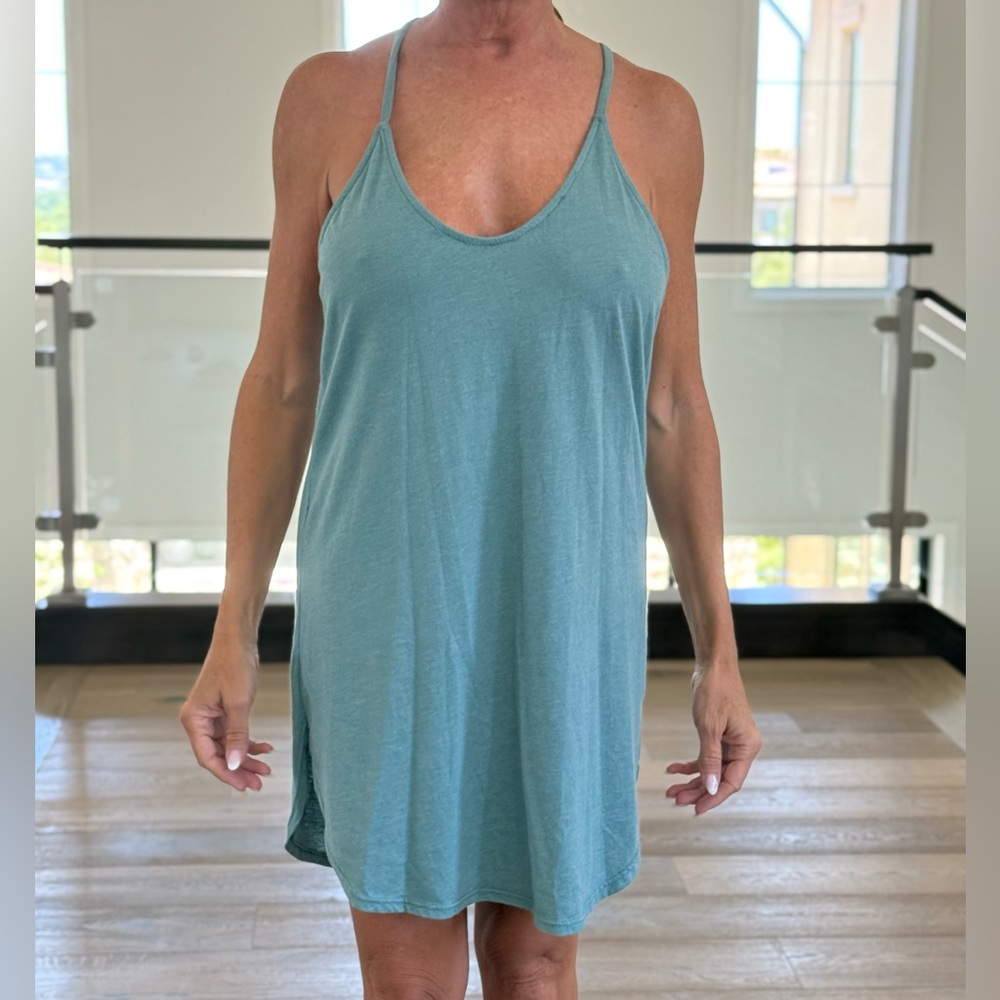 Lulu's Blue Swim Coverup Flowy Tank